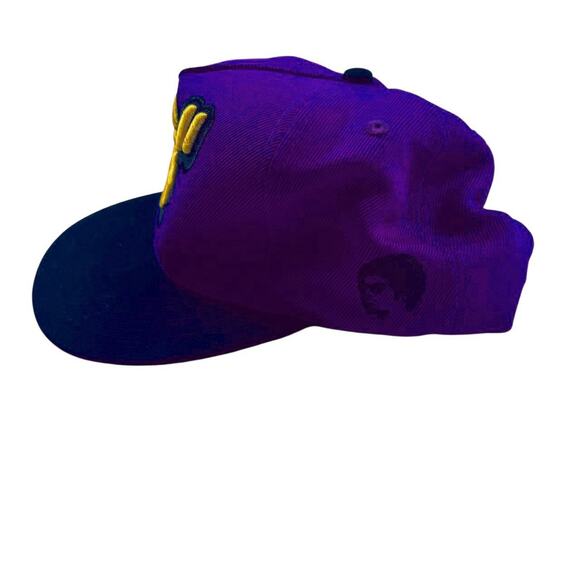 Electrobase Snapback Hat Purple Black Graffiti Style Cap Kids/Youth Size M - Picture 4 of 4